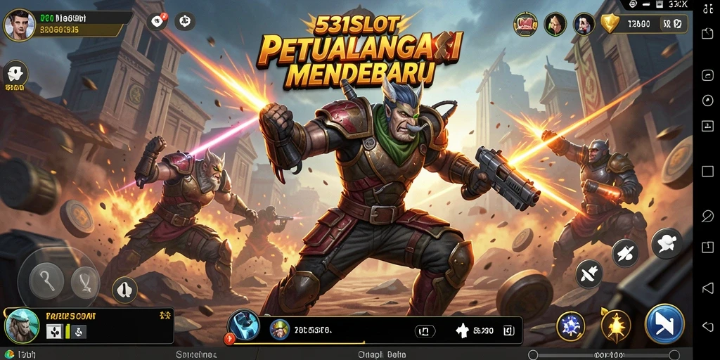 Tampilan gameplay mendebarkan dalam 531SLOT dengan karakter yang beraksi.