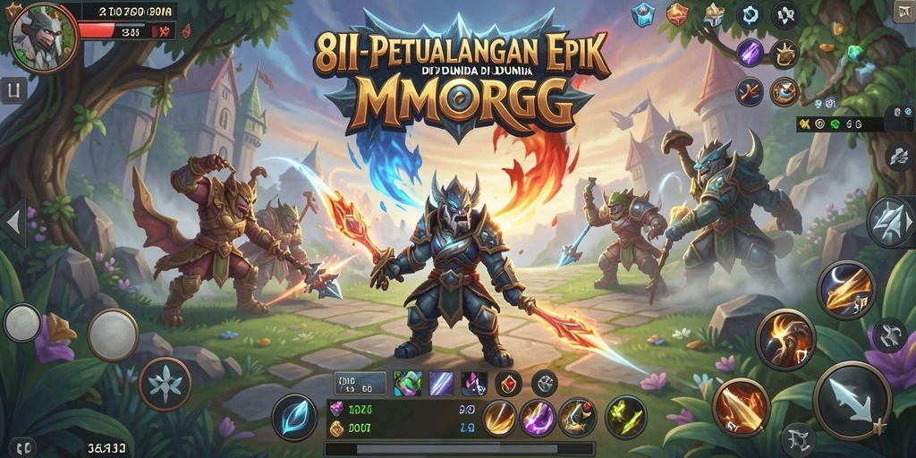 Menampilkan aksi seru dan pertarungan antar pemain dalam 8II.