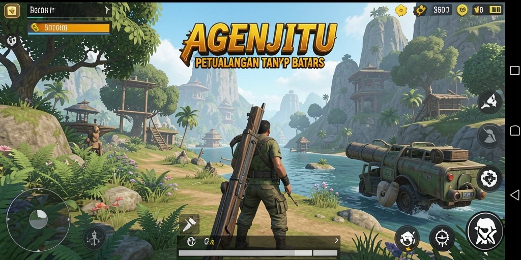 Tampilan gameplay AGENJITU yang menarik dan penuh petualangan.