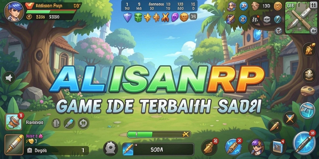 Screenshot gameplay ALISANRP menampilkan proses pengembangan karakter Idle.