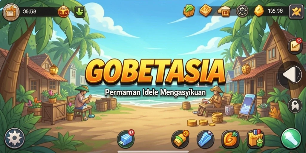 Tampilan gameplay GOBETASIA dengan grafik menarik dan interaksi sederhana.