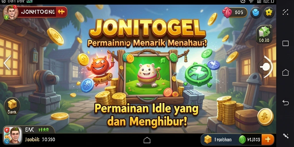 Tampilan menarik dari gameplay JONITOGEL dengan elemen Idle yang seru.