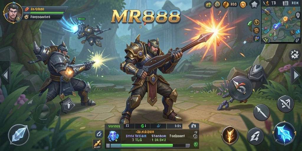 Tampilan gameplay <strong>MR888</strong> yang menarik dan strategis.