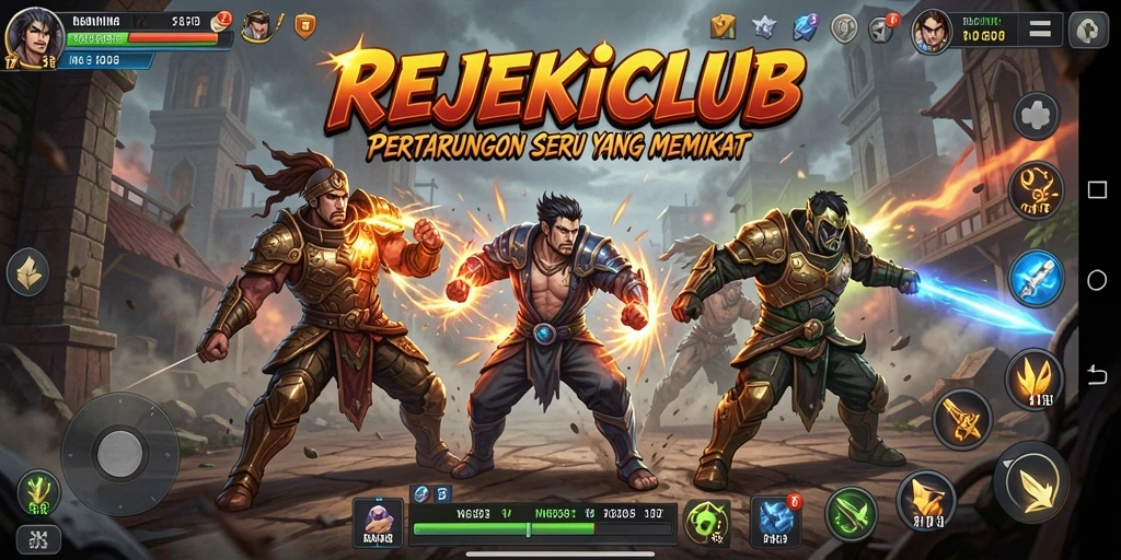 Tampilan aksi seru dalam gameplay REJEKICLUB yang mendebarkan.