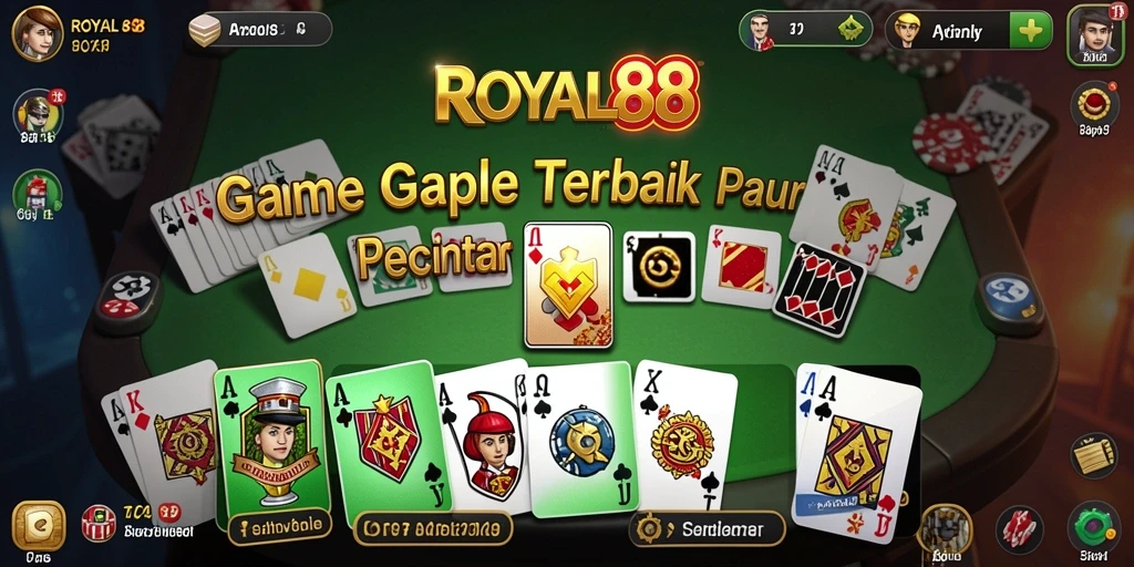 Tampilan gameplay seru dari ROYAL88, game Gaple menyenangkan.