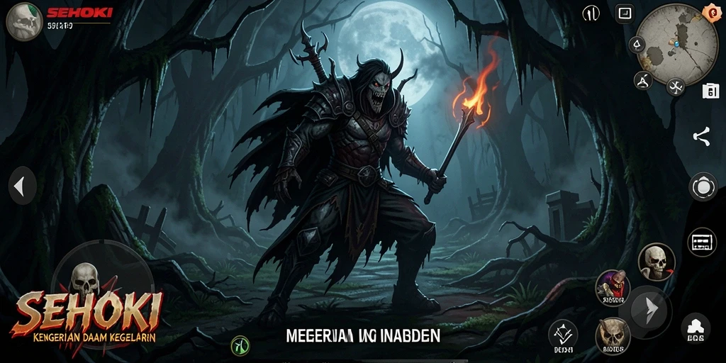 Tampilan mendebarkan dari gameplay SEHOKI yang penuh kengerian.