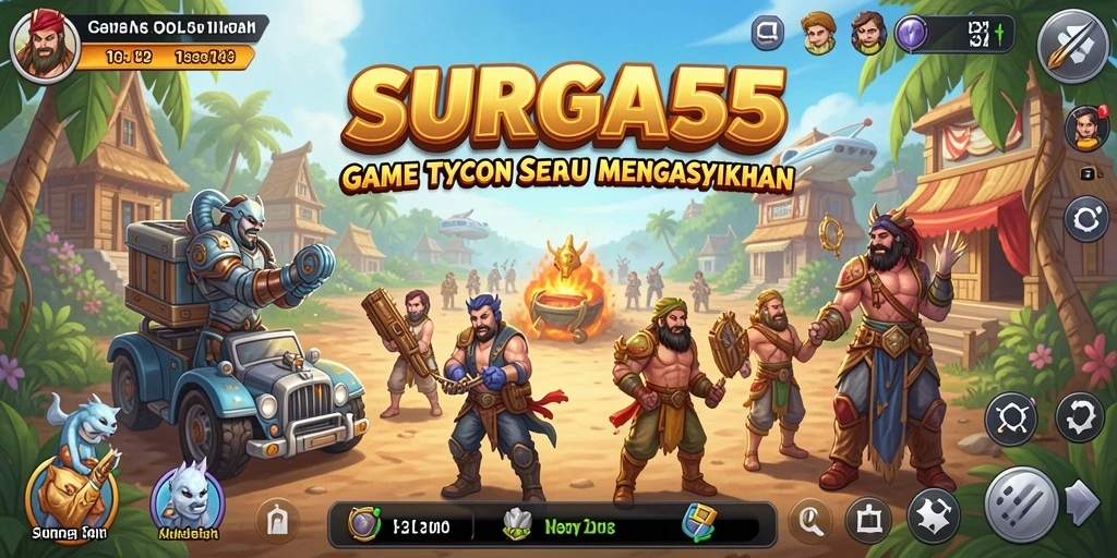 Screenshot gameplay SURGA55 dengan elemen Tycoon yang menarik.