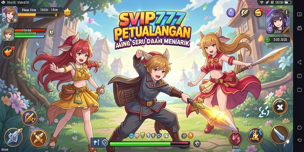 Tampilan menakjubkan dari gameplay Anime SVIP777 dengan karakter-karakter ikonik.
