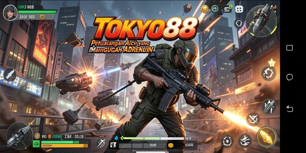 Gameplay Action seru dan mendebarkan dari TOKYO88.