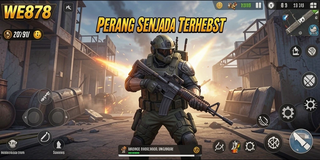Gambaran gameplay mendebarkan dalam WE878, seru dan penuh aksi.